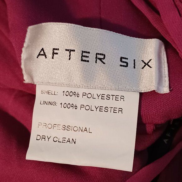 NEW After Six Faux‎ Wrap Criss Cross Back Maxi Dress Size 4 Tea Rose - Picture 11 of 15